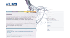 Desktop Screenshot of apeiron-biologics.com