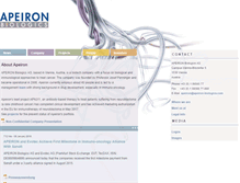 Tablet Screenshot of apeiron-biologics.com
